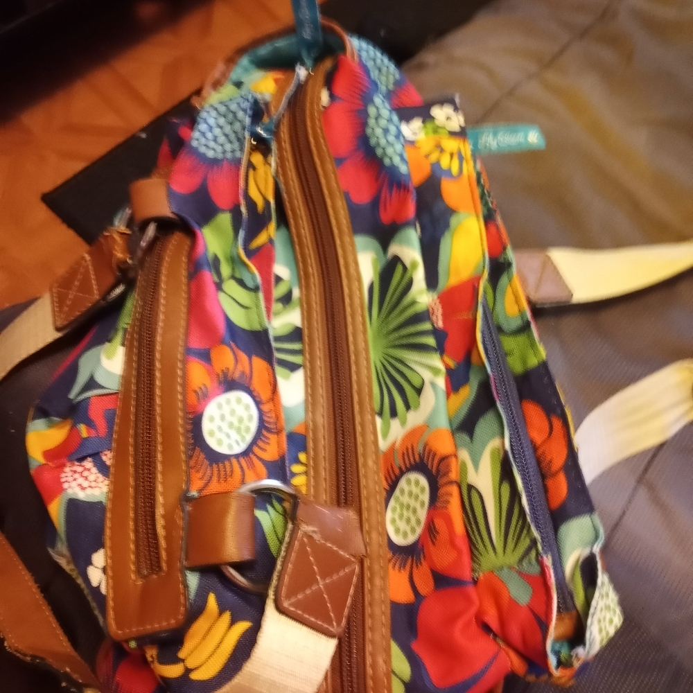 Flower print purse